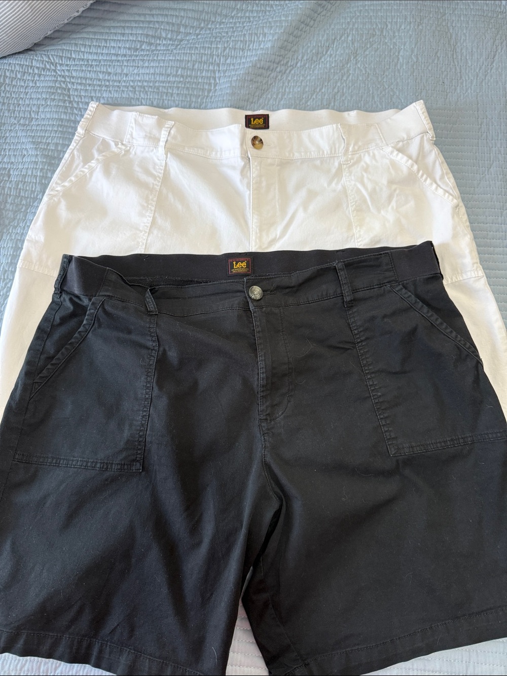 Lee Plus Size Women's Shorts - Black and White Duo Size 22